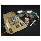 LOT- Boy & Girl Scout Camping Mess Kits +