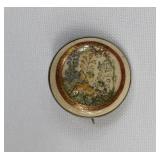 Japanese Satsuma Brooch in Silver Setting