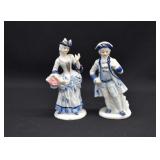 Pair of German Porcelain Colonial Couple Figurines