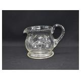 Cut Crystal Squat Cider Jug Pitcher