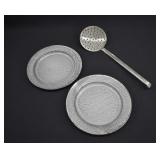 3 pieces Vintage Grey Graniteware