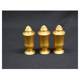3- Made in Japan Weeping Gold Salt & Pepper