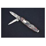 Seneca Cutlery 2-Blade Marbleized Pocket Knife