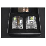 Pair Waterford Irish Crystal LISMORE Old Fashions