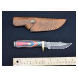 Custom Damascus Steel Bowie Knife