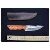 Custom Damascus Steel Game Dressing Knife