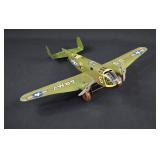 MARX Tin Litho Windup US Army B-25 Bomber Airplane