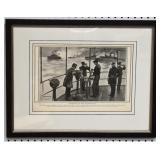 Framed 1891 MANEUVERS OF OUR SPLENDID NAVY