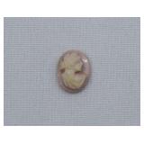 Italian Carved Ring Sized Pink Coral Cameo