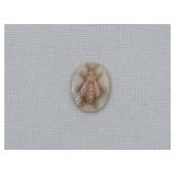 Italian Carved Ring Sized Napoleon Bee Coral Cameo