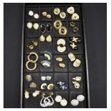 25 Pairs Clip/Screwback Costume Jewelry Earrings