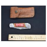 Custom Damascus Steel Cowboy Pocket Knife