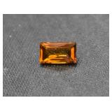 Loose Emerald Cut Citrine Gemstone
