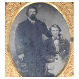 Cased Tintype Photo of Father and Son
