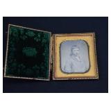Cased Daguerreotype Photo of Young Man