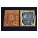 Cased Daguerreotype Photo  of Older Couple