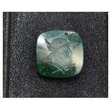 Italian Itaglio Carved Chrysoprase Cameo