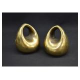 Pair BEN SEIBEL MCM Brass ORB Bookends