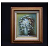 Signed J. Richie Oil on Board Still Life Painting