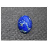 Polished Lapis Lazuli Cabochon Cut Gemstone