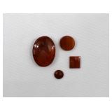 4 Carnelian Gemstones