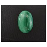 Large Natural Malachite Oval Cabochon Gemstone