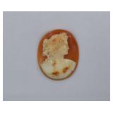 Italian Carved Antique Victorian Lady Shell Cameo