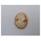 Italian Carved Antique Victorian Lady Shell Cameo