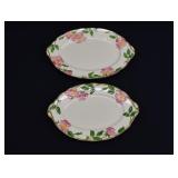 2 Franciscan DESERT ROSE Oval Platters
