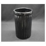 Robinson Ransbottom Pottery Black Fluted Crock