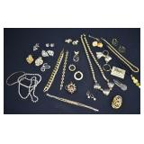 RHINESTONE COSTUME JEWELRY LOT - Some Designer