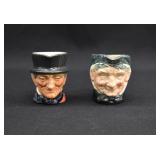 Royal Doulton GRANNY & JOHN PEEL Mini Toby Jugs