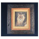 Signed Eugene Delacroix Print HEAD OF THE LION