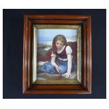 1869 Giclee on Board THE CRAB by Bouguereau