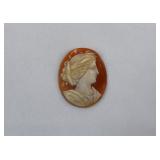 Italian Carved Antique Victorian Lady Shell Cameo