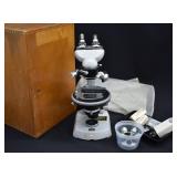 Carl Zeiss West German Microsope in case