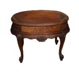 French Provincial Drum Style Side Table
