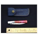 Custom Damascus Steel Folding Pocket Knife