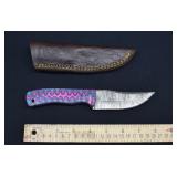 Custom Damascus Steel Skinner Knife