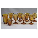 9-pc Indiana Glass Marigold Carnival