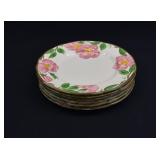 6 Franciscan DESERT ROSE Luncheon Plates