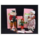 Paradise Galleries Santa, Mrs Claus & Elf Dolls
