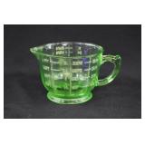 Green Uranium Glass Measuring Cup