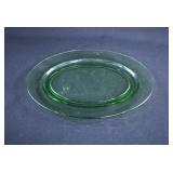 Fostoria PIONEER Light Green Glass Oval Platter