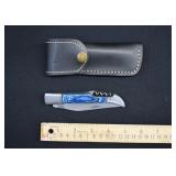 Custom Damascus Steel Sommelier Pocket Knife