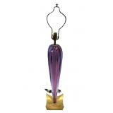Tall MCM Alfredo Barbini Murano Art Glass Lamp