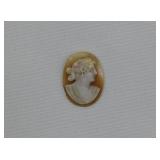 Italian Carved Victorian Goddess Diana Shell Cameo