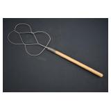 Victorian "Bat-wing" Wire & Wood Rug Beater