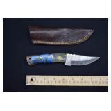 Custom Damascus Steel Hunting Knife