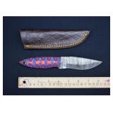 Custom Damascus Steel Skinner Knife